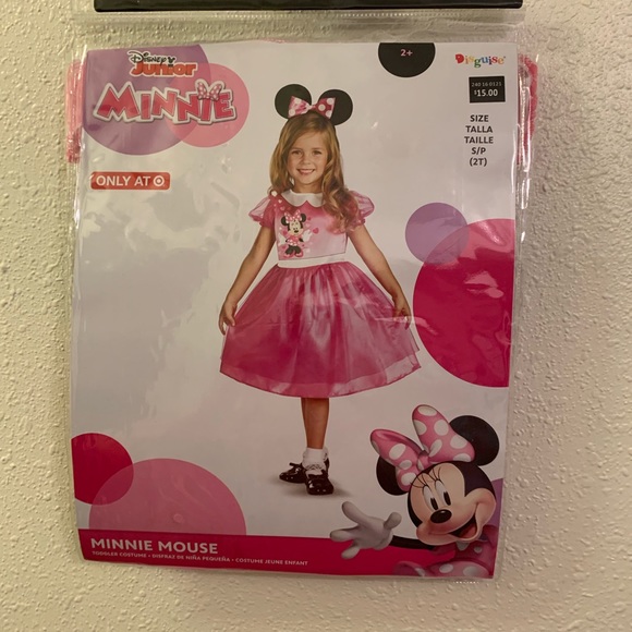 NWT Disney Junior Minnie Mouse Girls Costume Small 2T Dress - Picture 5 of 7